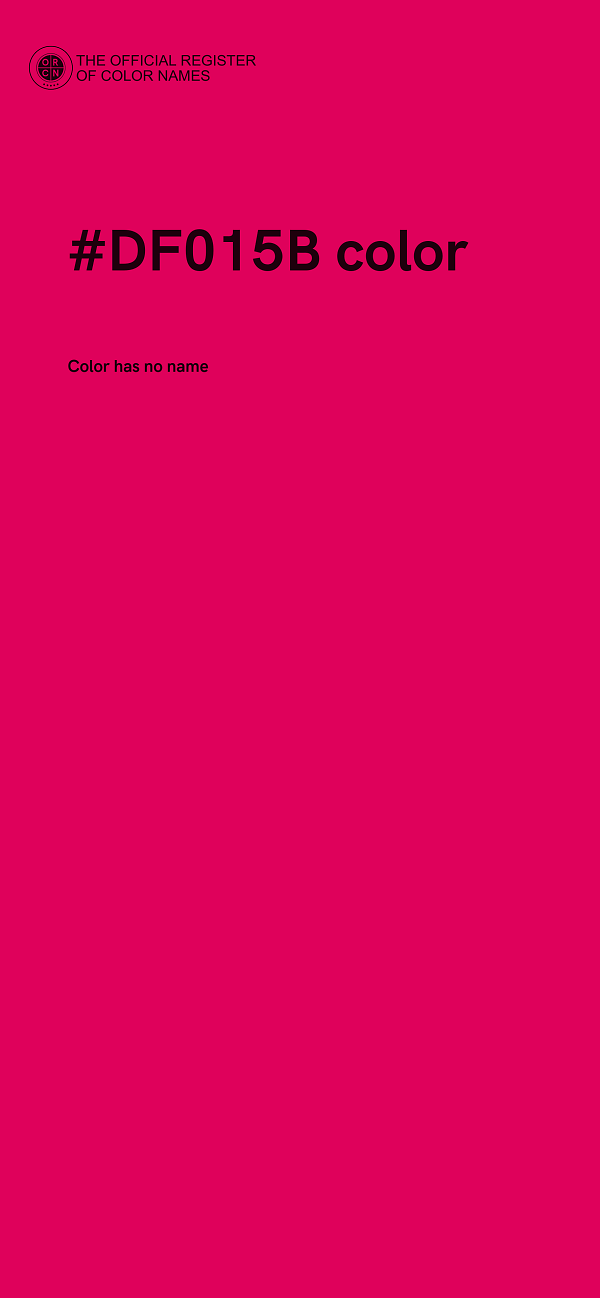 #DF015B color image