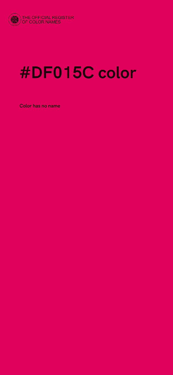 #DF015C color image