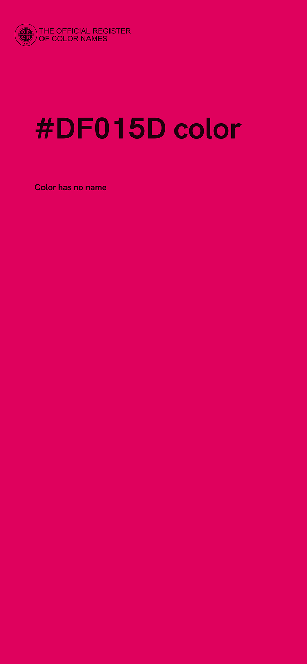 #DF015D color image
