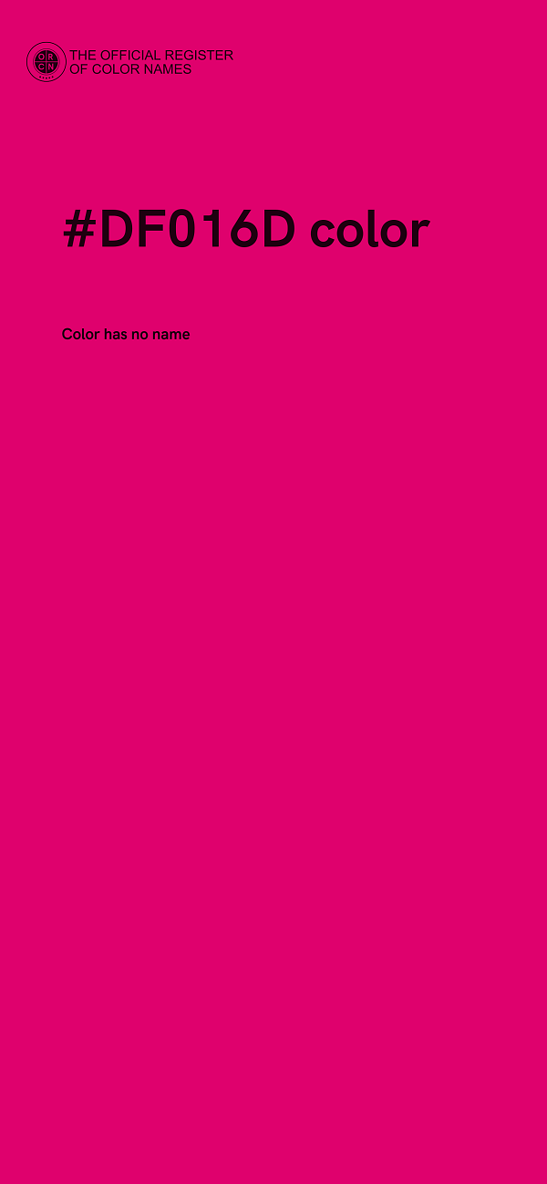 #DF016D color image