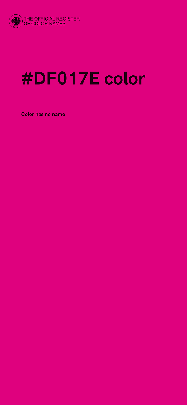 #DF017E color image