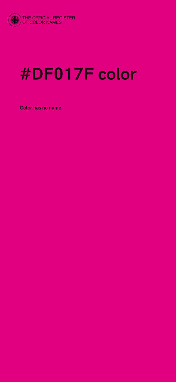 #DF017F color image