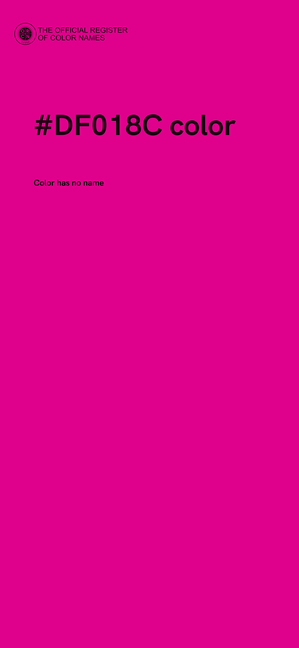 #DF018C color image