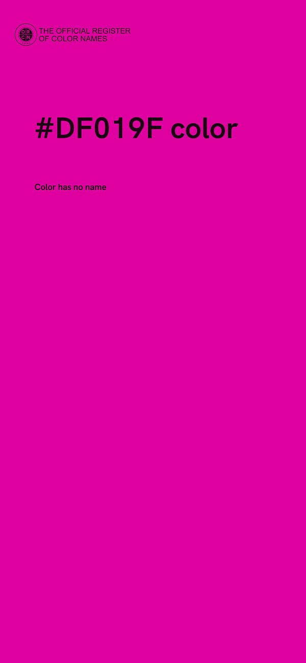#DF019F color image