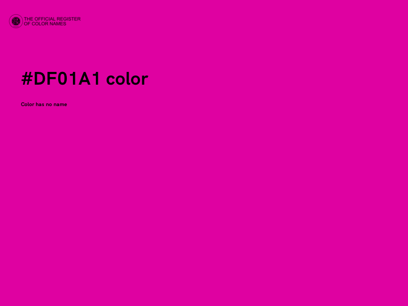 #DF01A1 color image