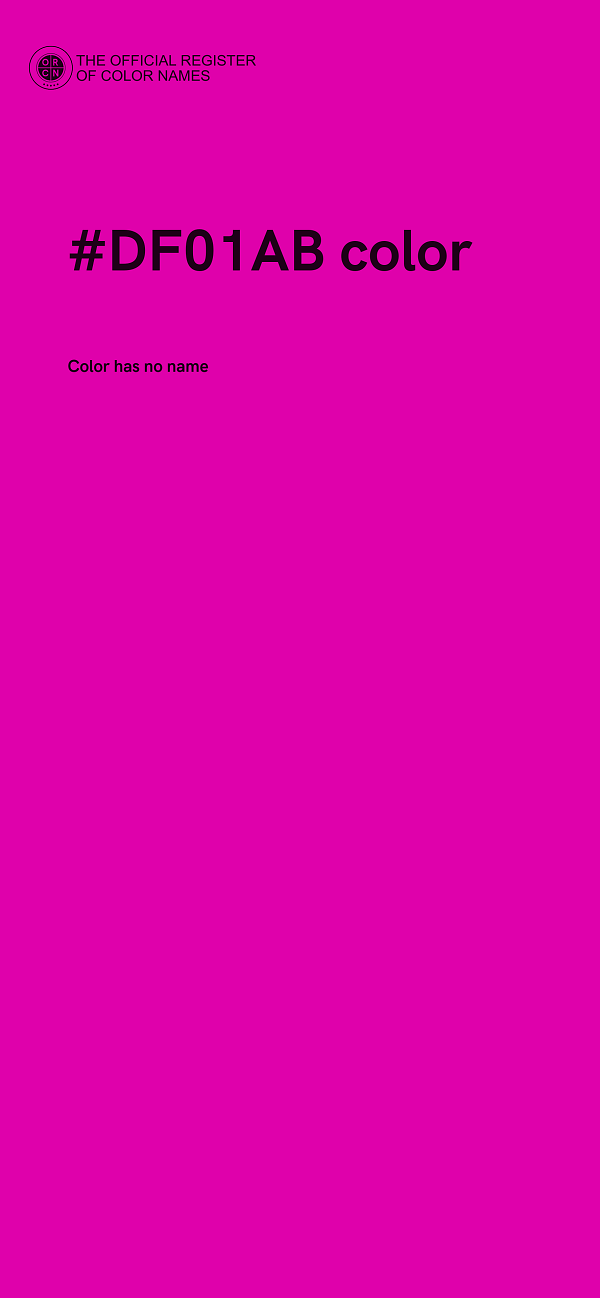 #DF01AB color image