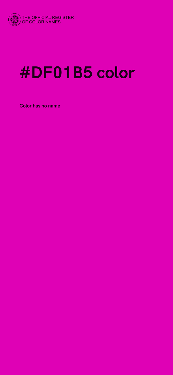 #DF01B5 color image