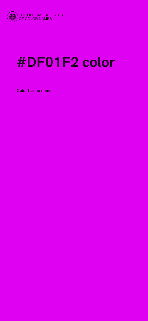 #DF01F2 color image