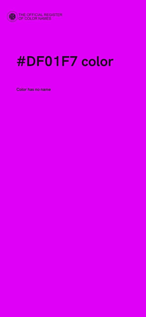 #DF01F7 color image