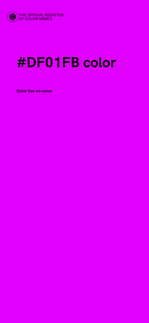 #DF01FB color image