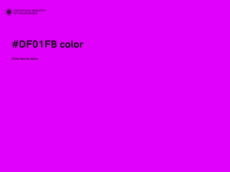 #DF01FB color image