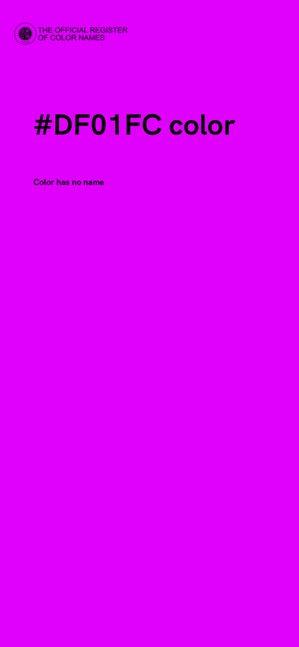 #DF01FC color image
