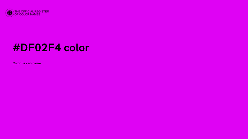 #DF02F4 color image