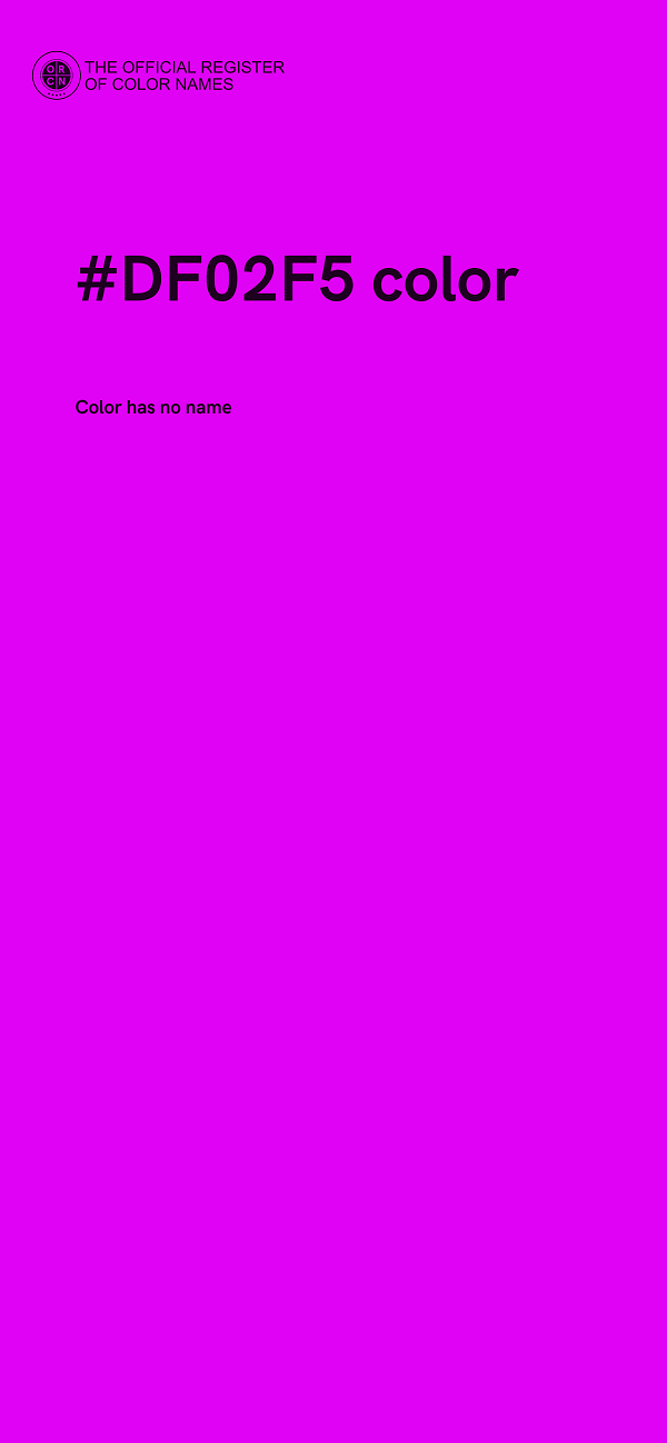 #DF02F5 color image