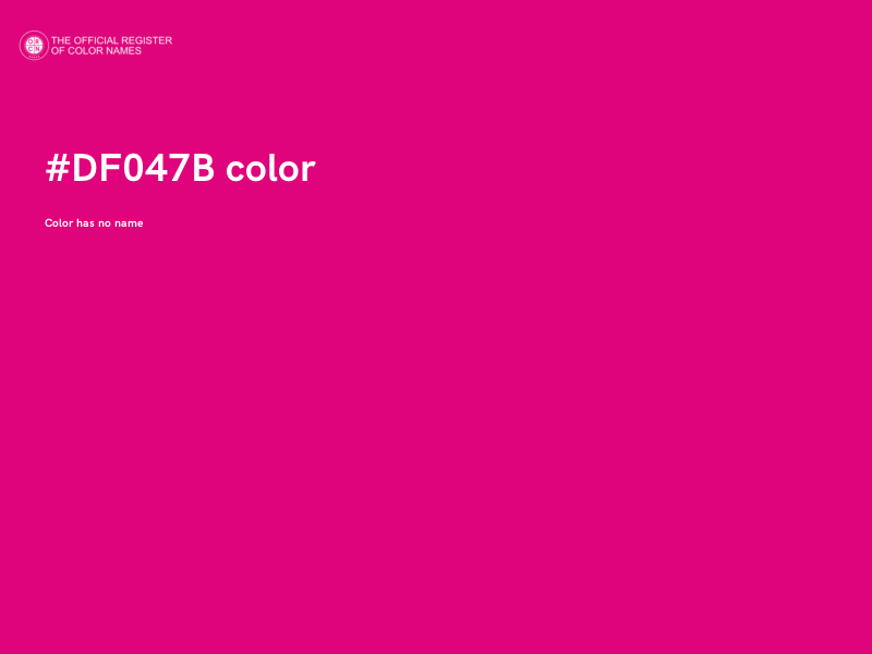 #DF047B color image