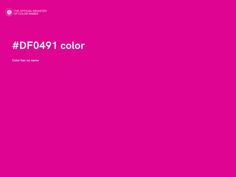 #DF0491 color image