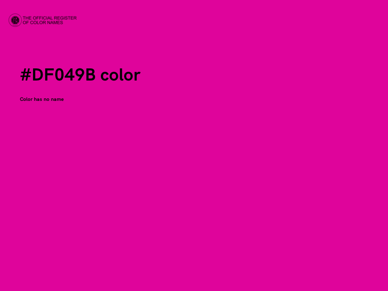 #DF049B color image