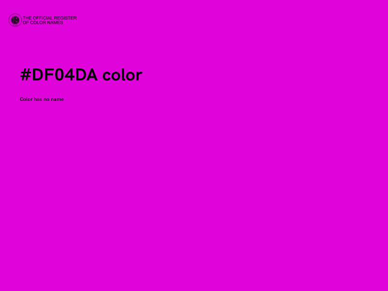 #DF04DA color image
