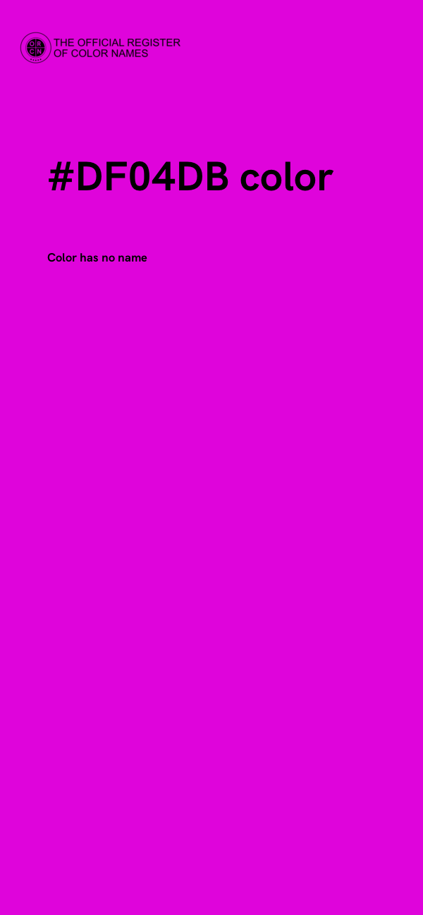 #DF04DB color image