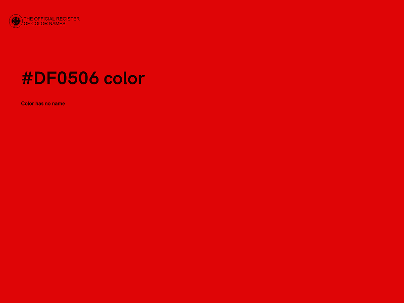 #DF0506 color image