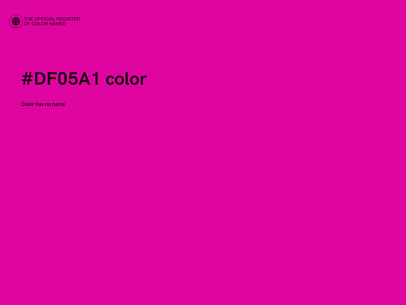 #DF05A1 color image