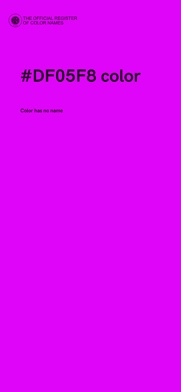#DF05F8 color image