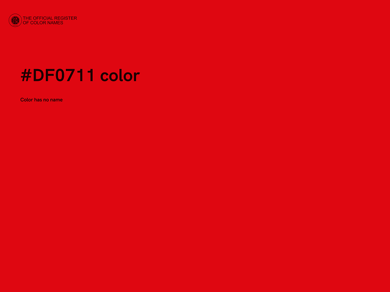 #DF0711 color image