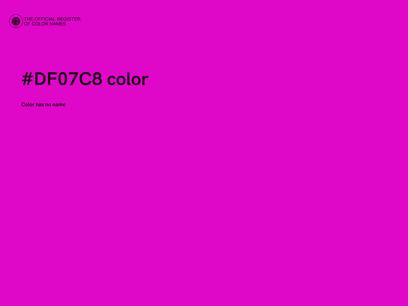#DF07C8 color image