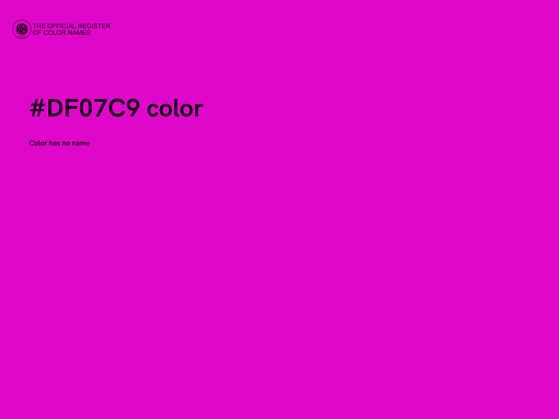 #DF07C9 color image