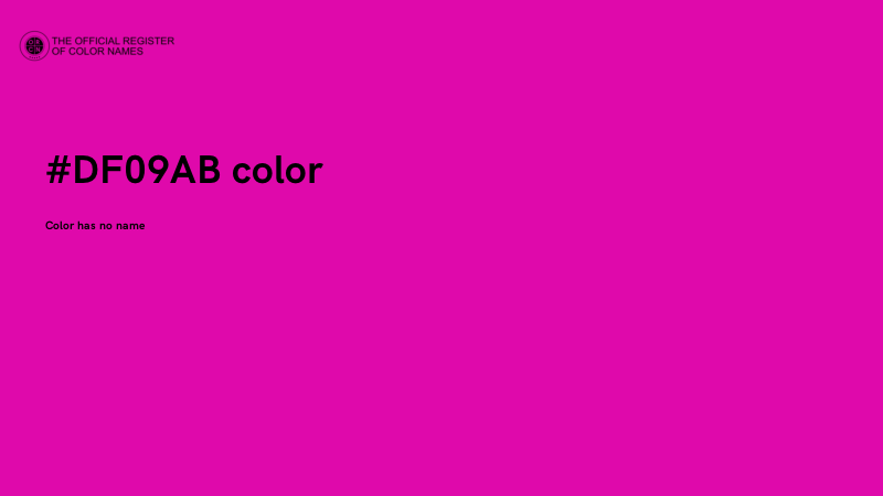 #DF09AB color image