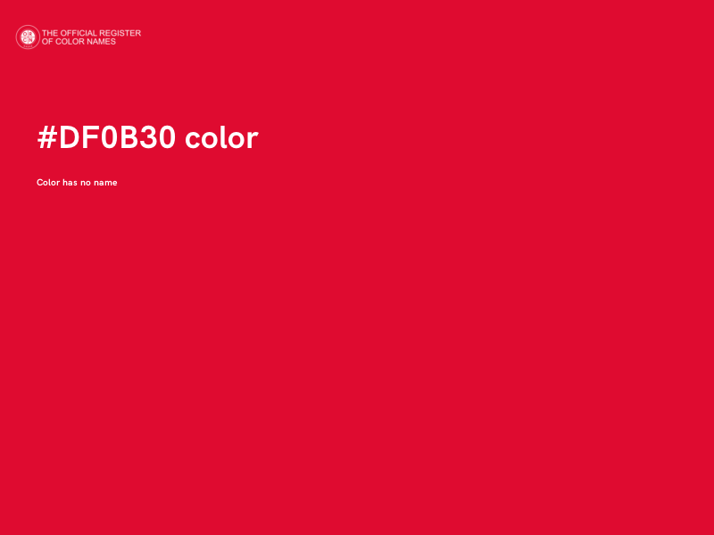 #DF0B30 color image
