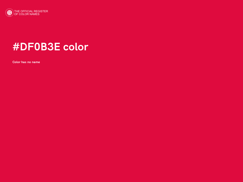 #DF0B3E color image