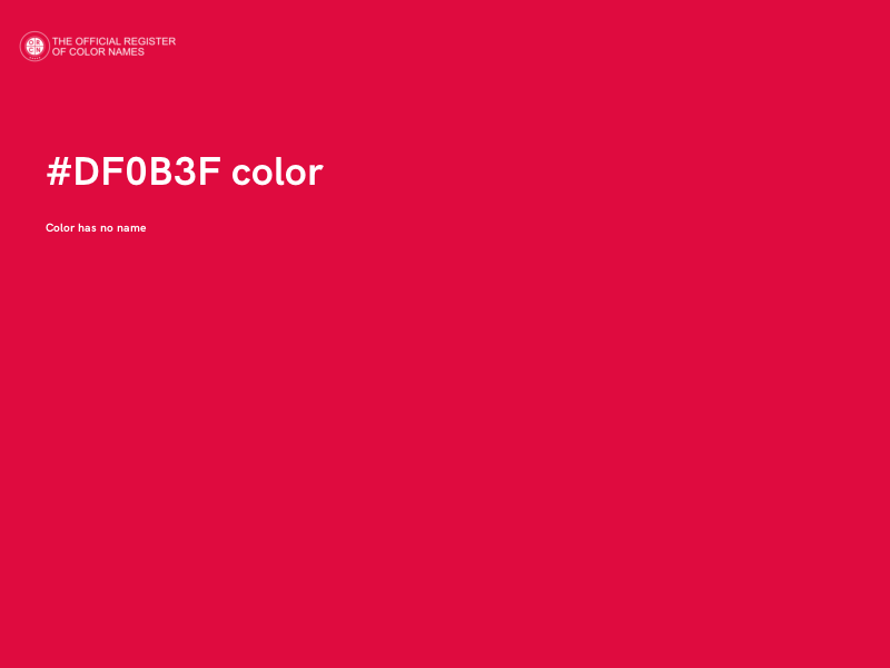 #DF0B3F color image