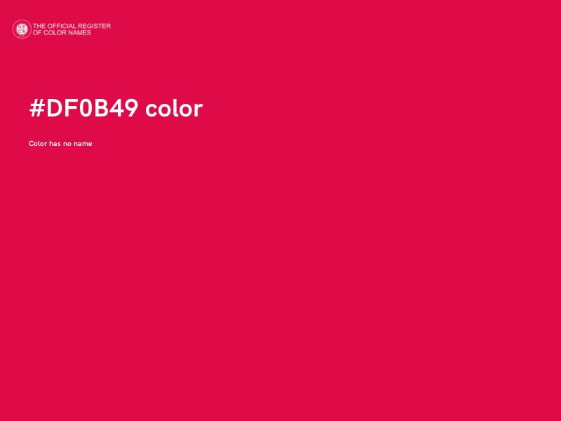 #DF0B49 color image