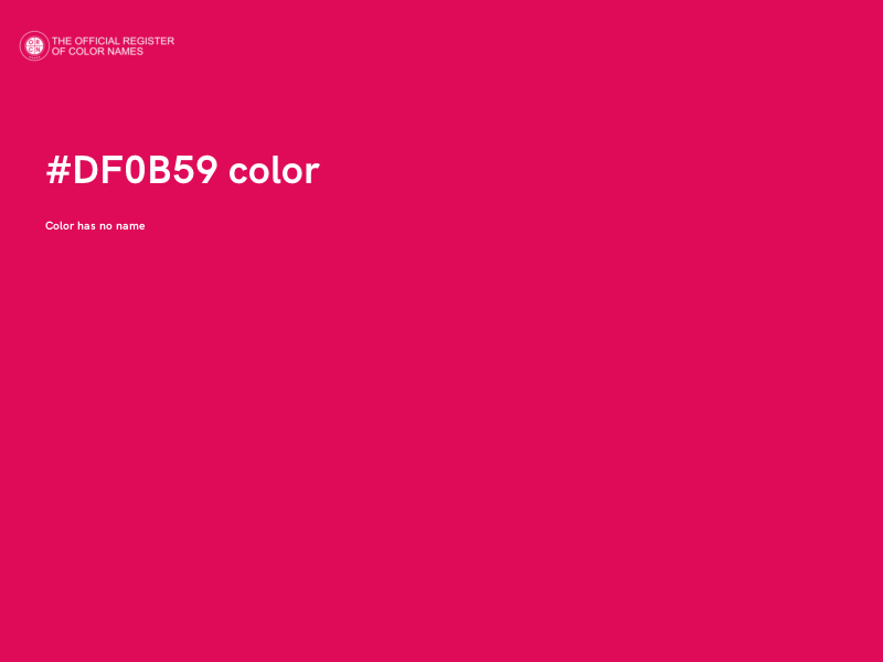 #DF0B59 color image