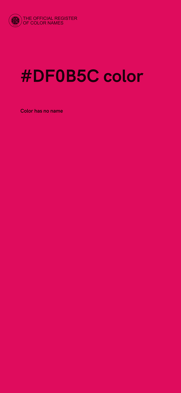 #DF0B5C color image