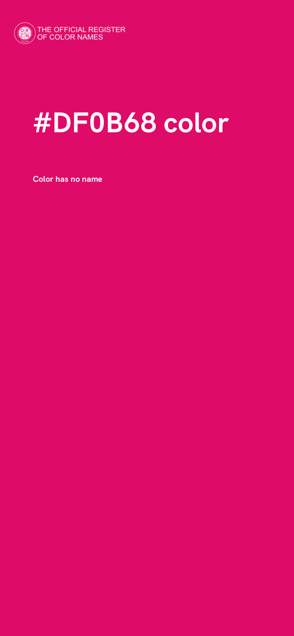 #DF0B68 color image