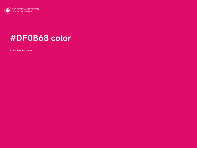 #DF0B68 color image