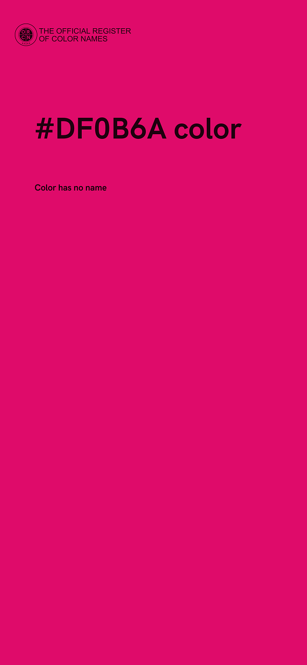 #DF0B6A color image