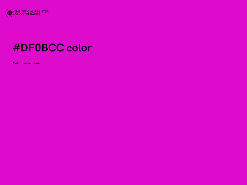 #DF0BCC color image