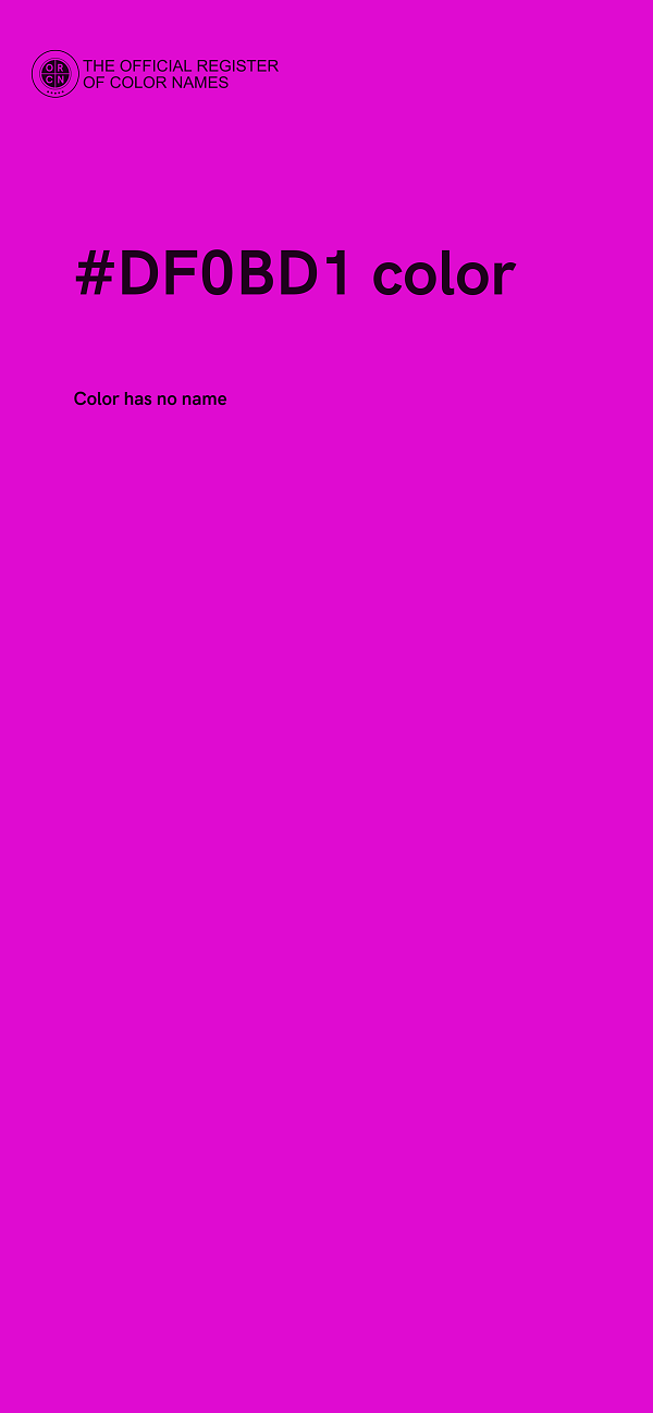 #DF0BD1 color image