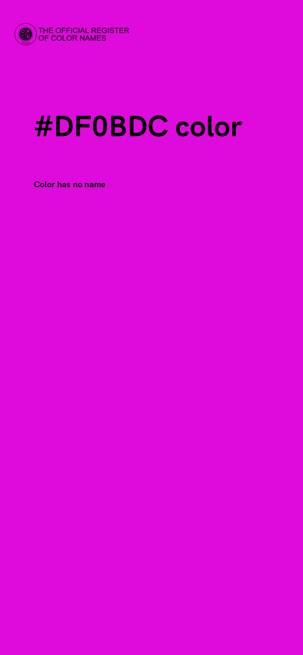 #DF0BDC color image