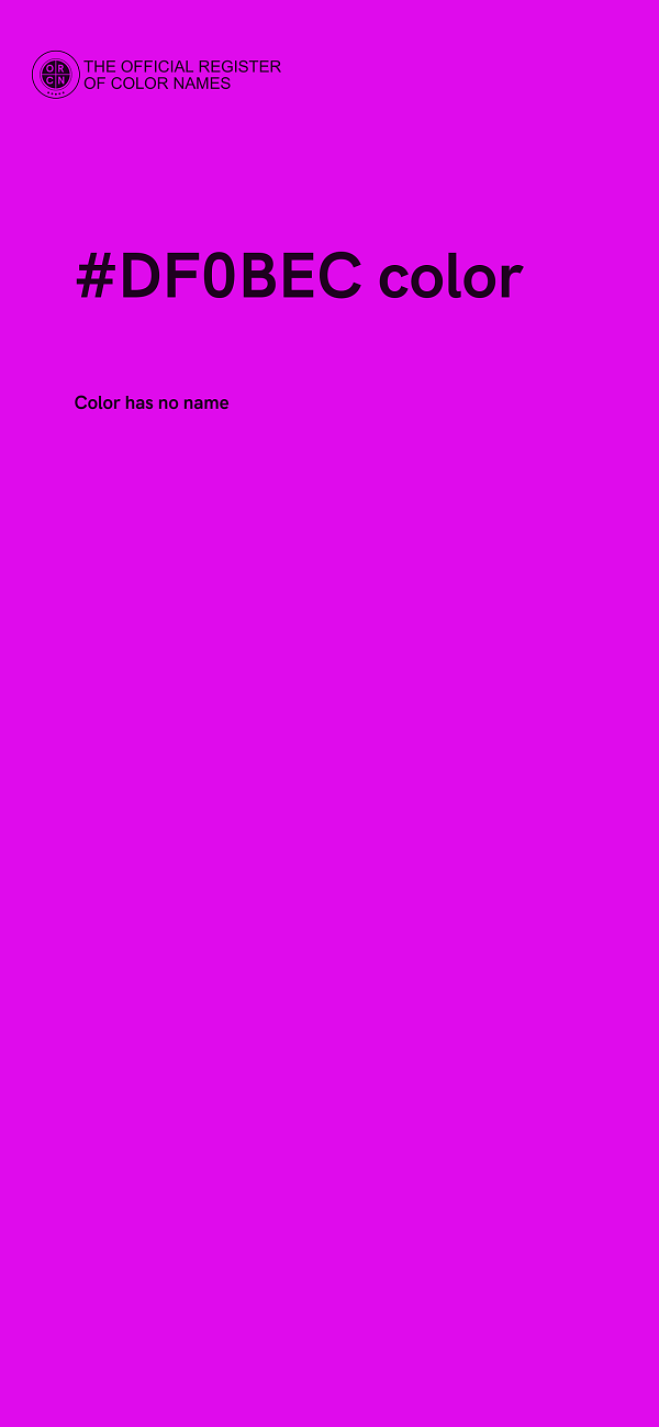 #DF0BEC color image