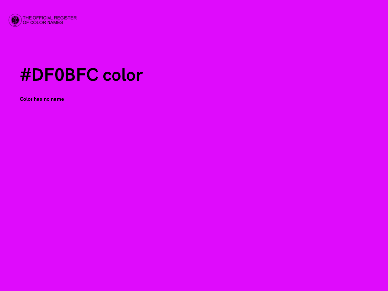 #DF0BFC color image