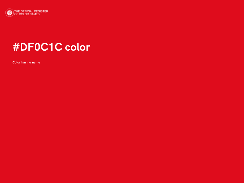 #DF0C1C color image