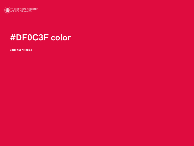 #DF0C3F color image