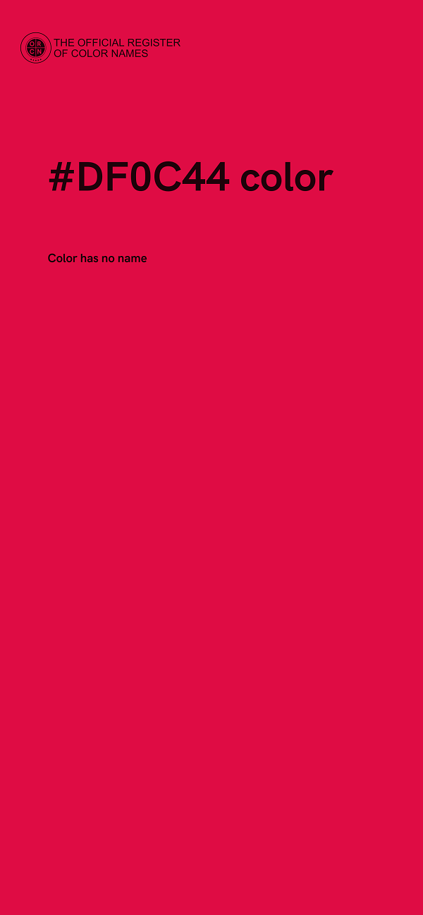 #DF0C44 color image