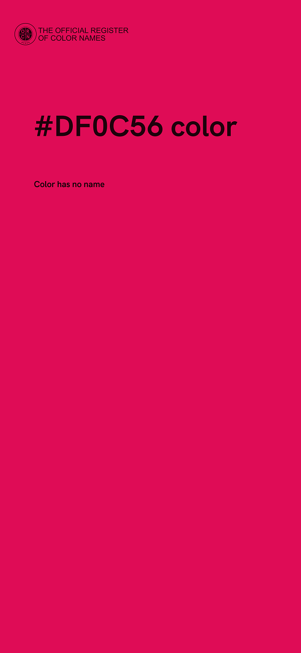 #DF0C56 color image
