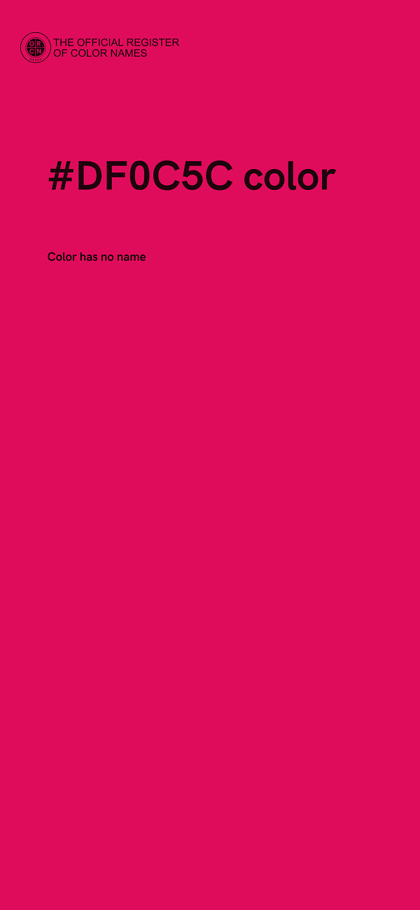 #DF0C5C color image