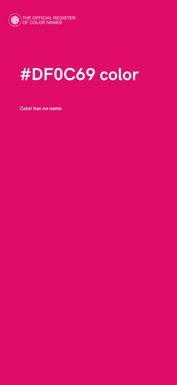 #DF0C69 color image